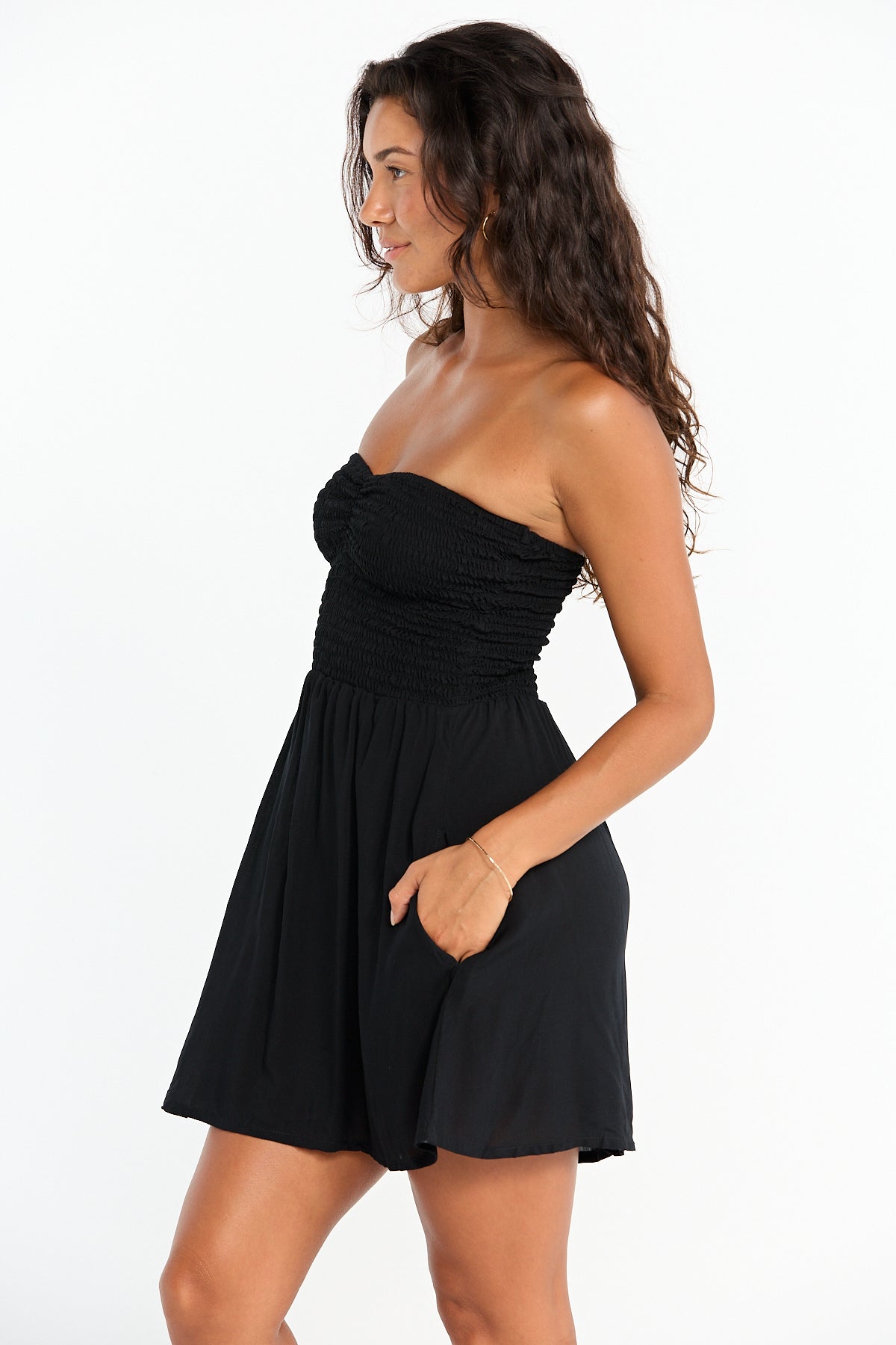 Caitie Mini Dress - Black